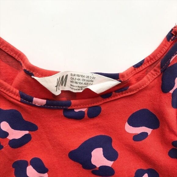 H&M animal print dress EUC 2-3T - Picture 3 of 4